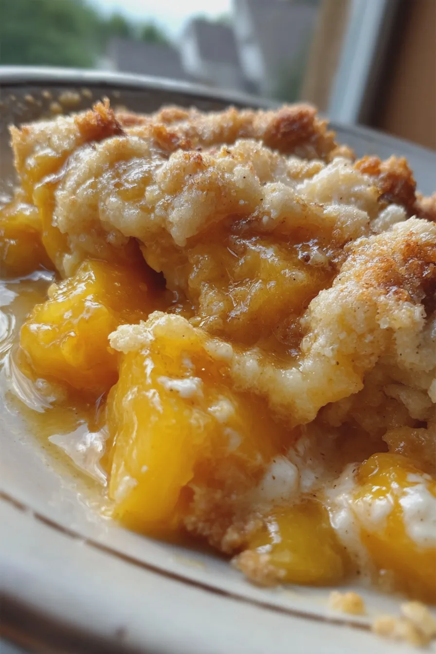 skillet peach cobbler Easy Recipe 3 skillet peach cobbler
