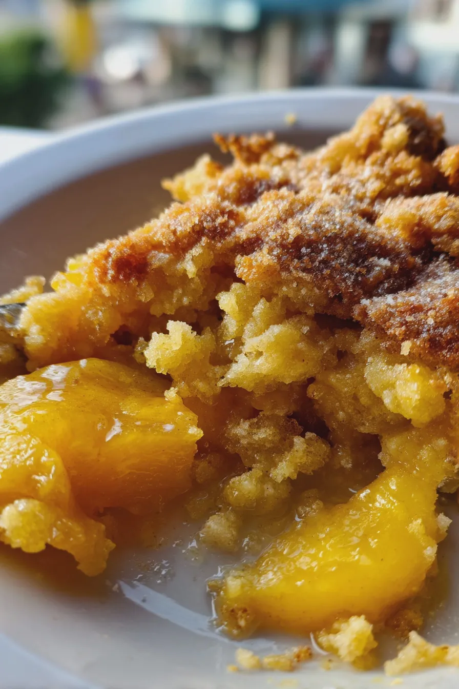 skillet peach cobbler Easy Recipe 2 skillet peach cobbler