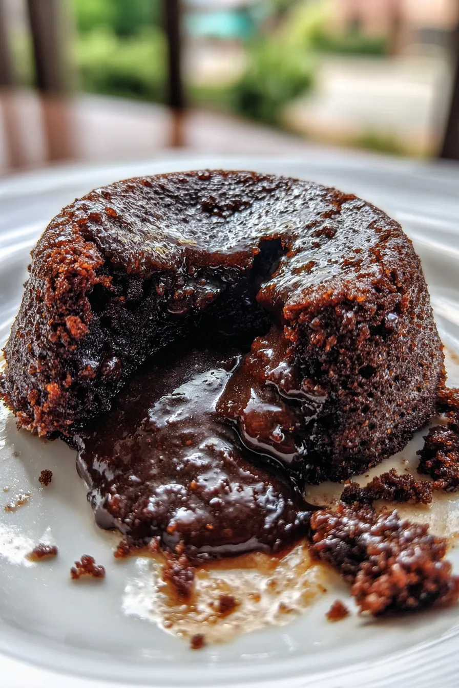 slow cooker chocolate lava cake
