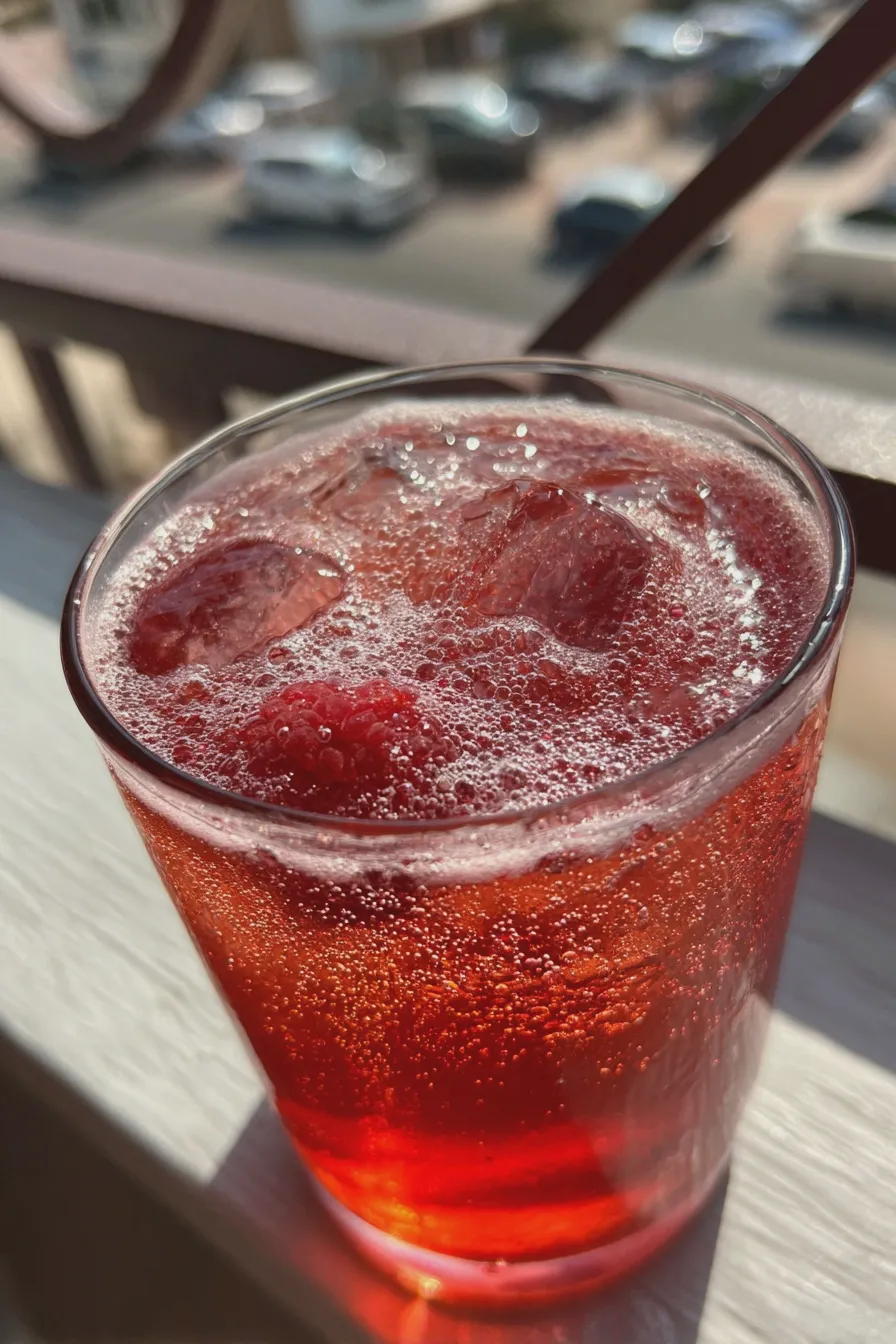 sparkling raspberry punch