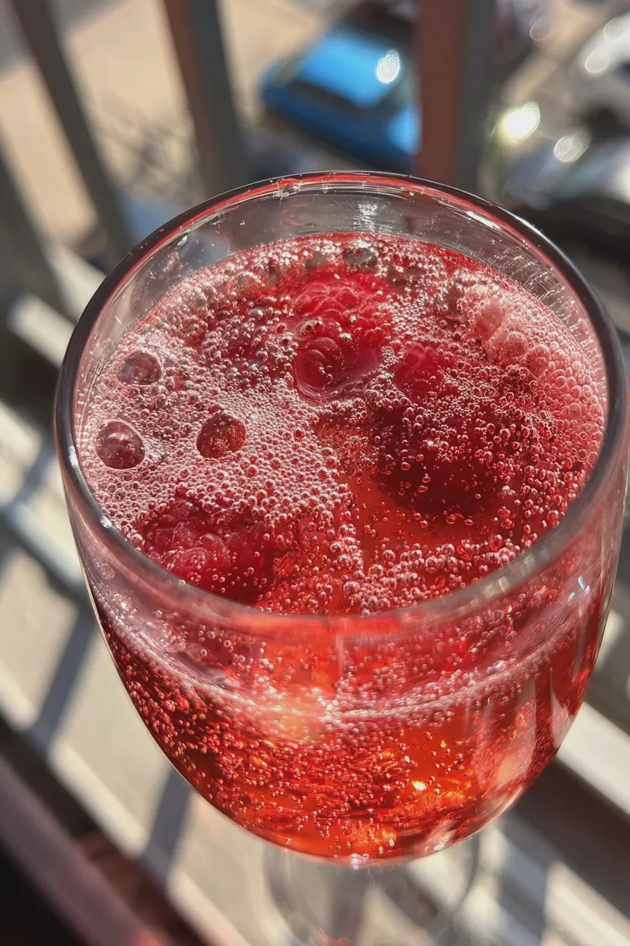 sparkling raspberry punch