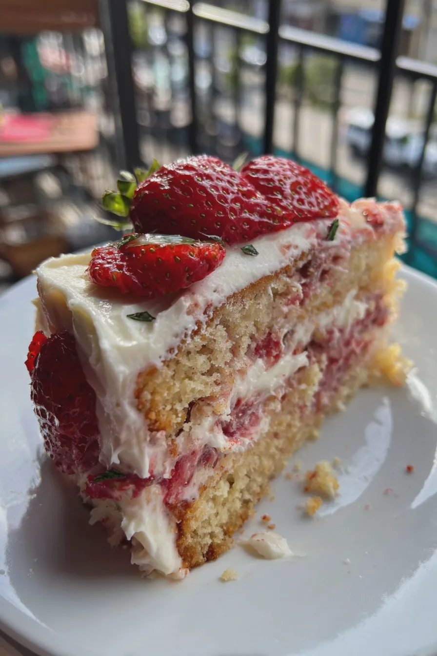 strawberry cake from scratch