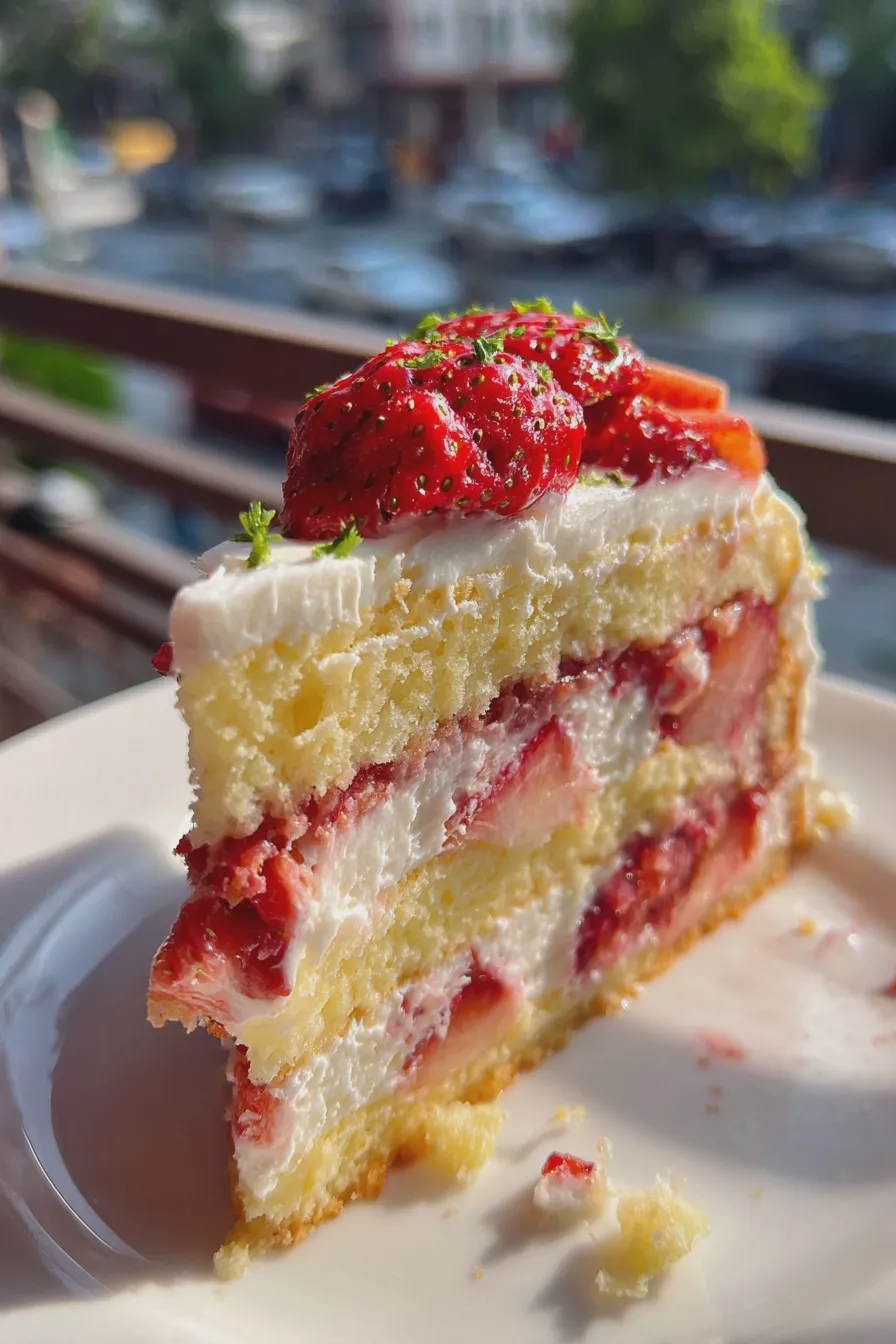 strawberry cake from scratch