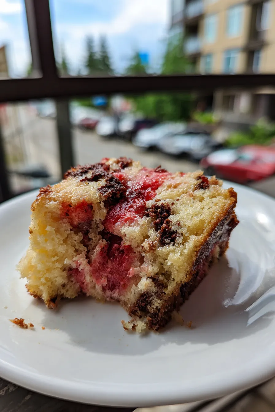 Strawberry Chocolate Chip Cake Recipe Easy and Delicious
