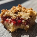 strawberry crumble bars