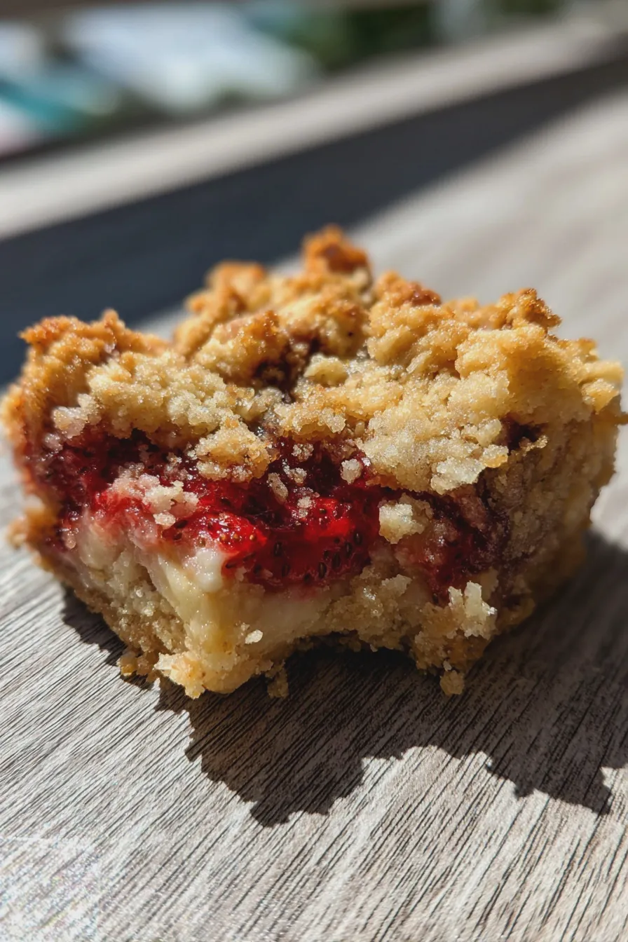 strawberry crumble bars Recipe