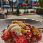 strawberry rhubarb cobbler