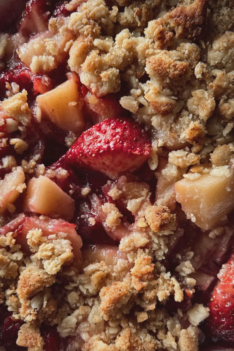 strawberry rhubarb crisp