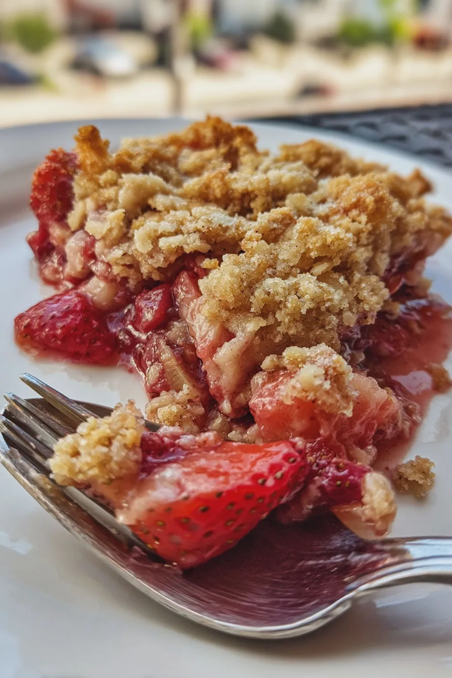 strawberry rhubarb crisp Recipe
