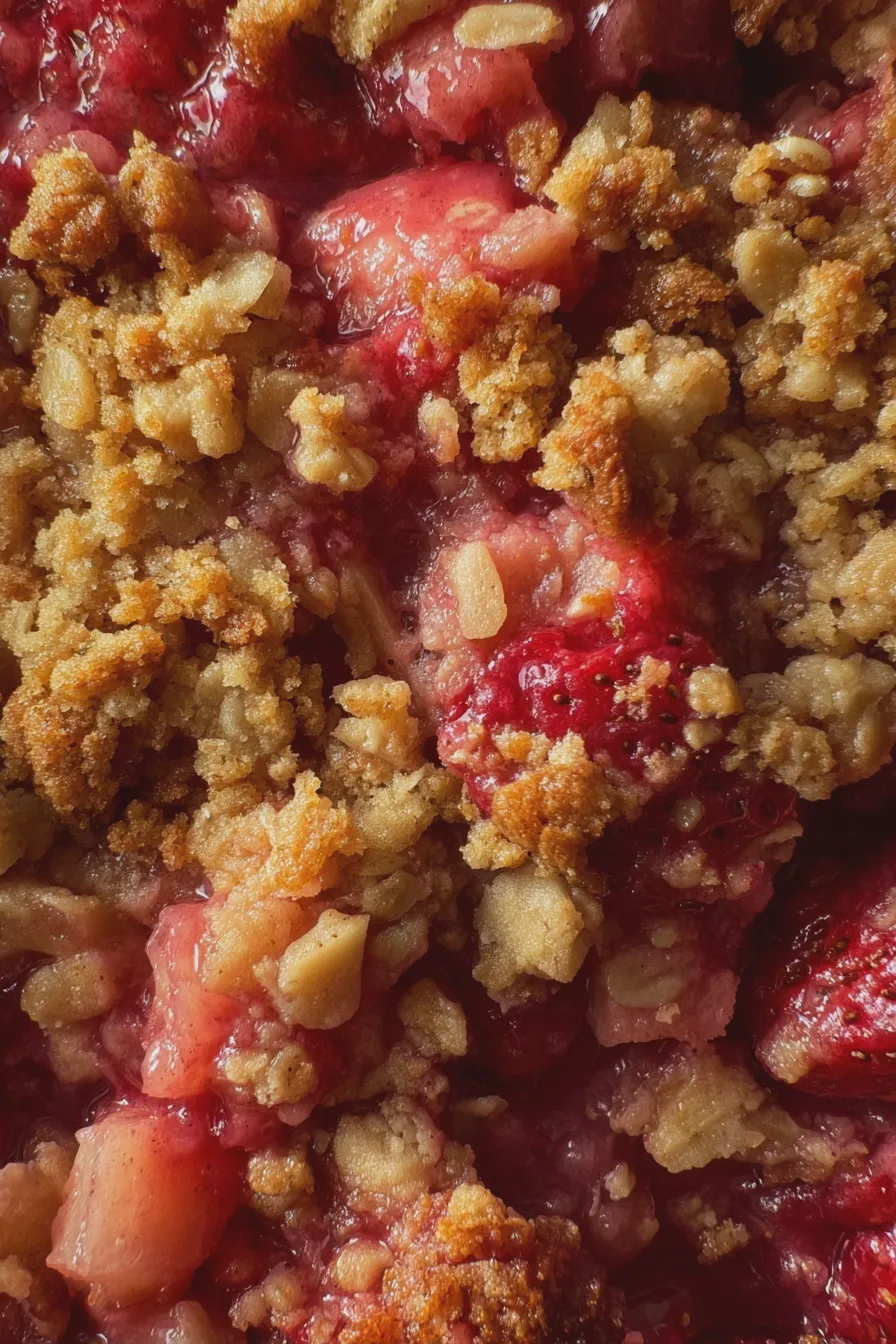 strawberry rhubarb crisp