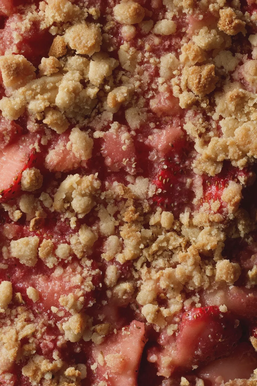 strawberry rhubarb crumble Recipe