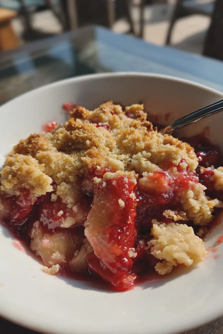 strawberry rhubarb crumble Recipe 3 strawberry rhubarb crumble