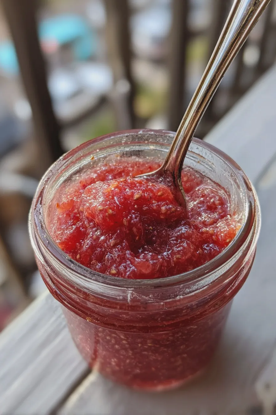 strawberry rhubarb jam