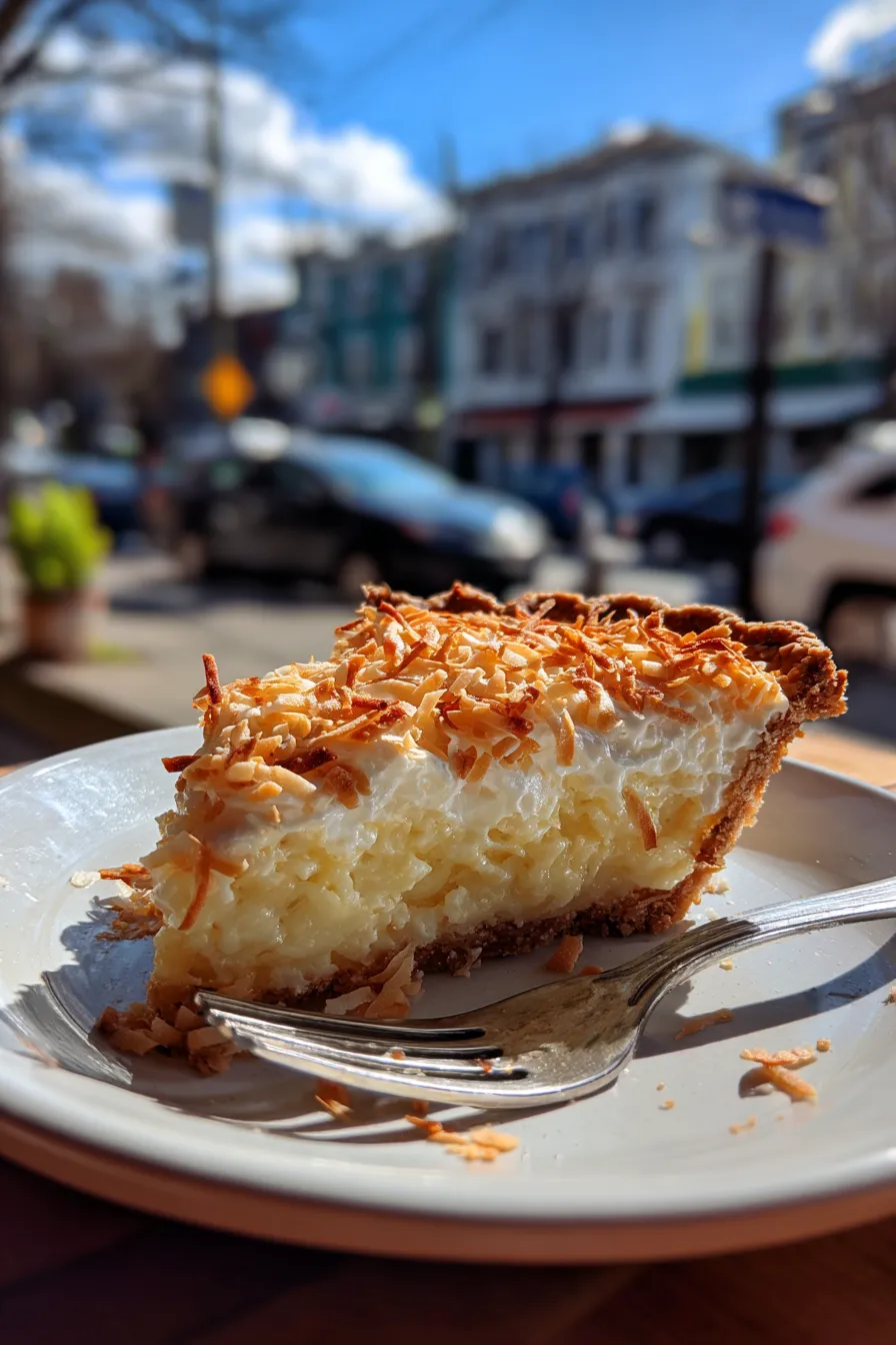 toasted coconut cream pie
