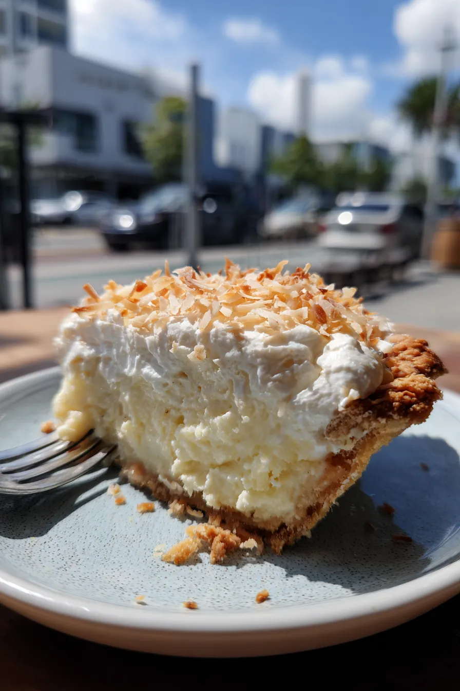 toasted coconut cream pie