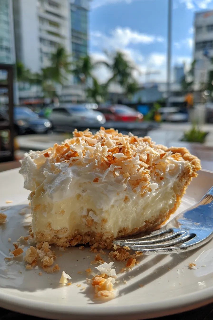 toasted coconut cream pie