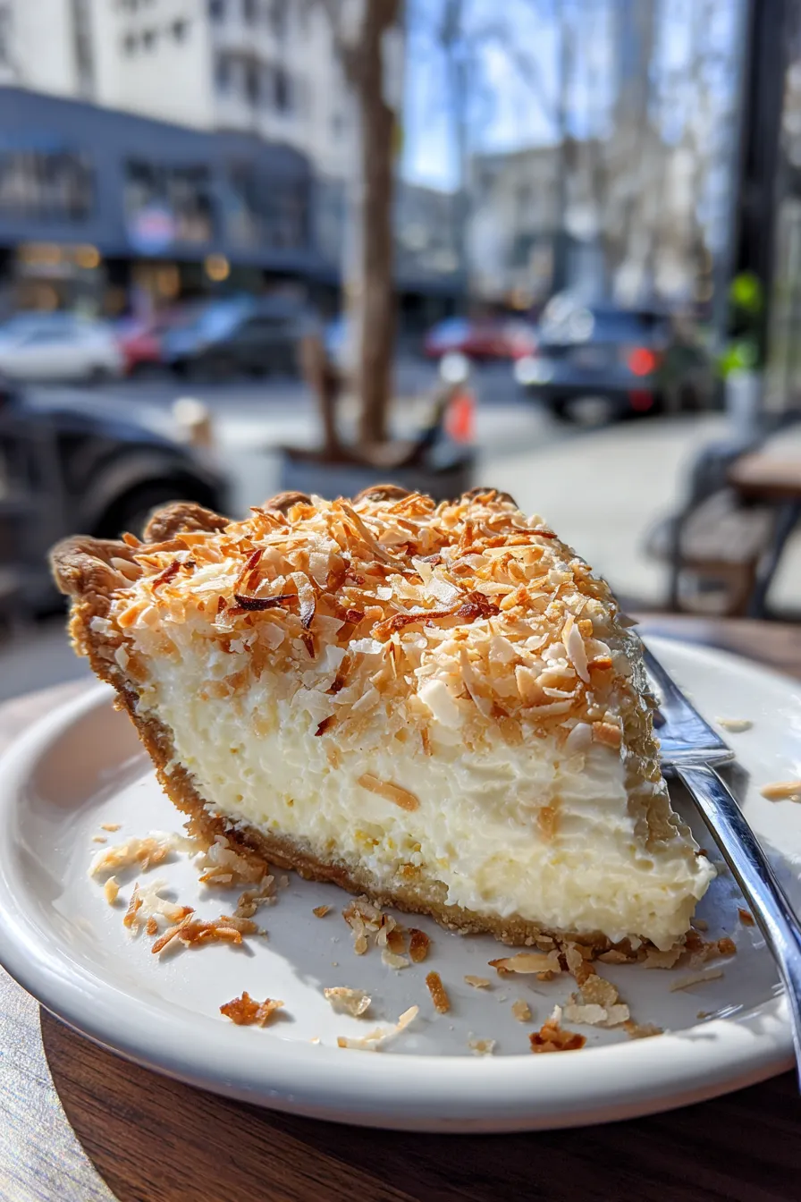 toasted coconut cream pie