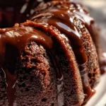 triple chocolate bundt cake