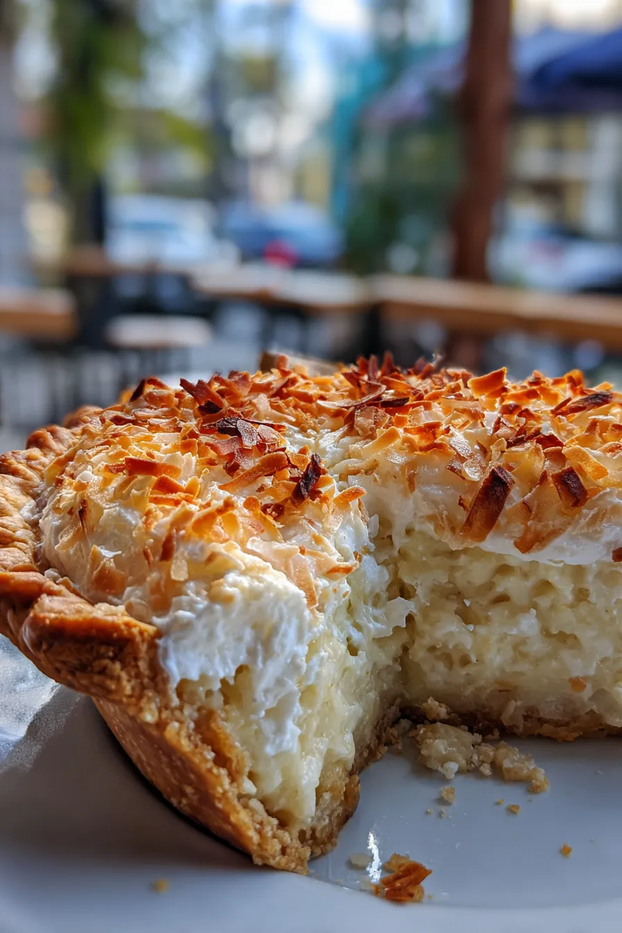 triple coconut cream pie