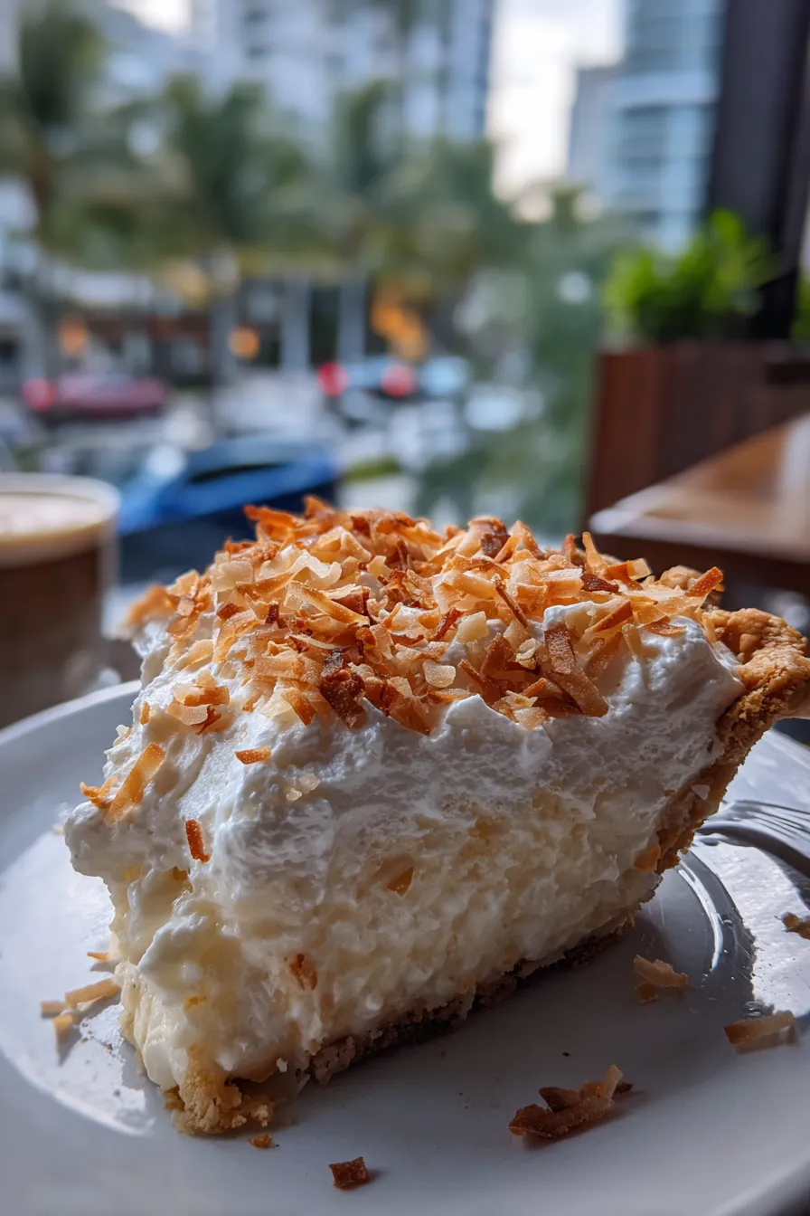 triple coconut cream pie