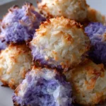 ube coconut macaroons