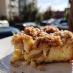 vegan apple crumble cake