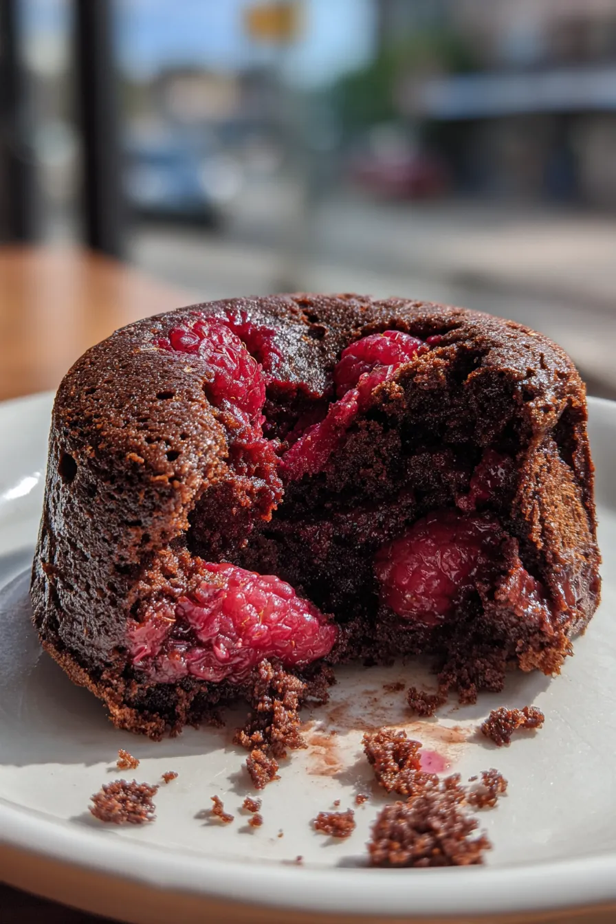 vegan chocolate raspberry cake