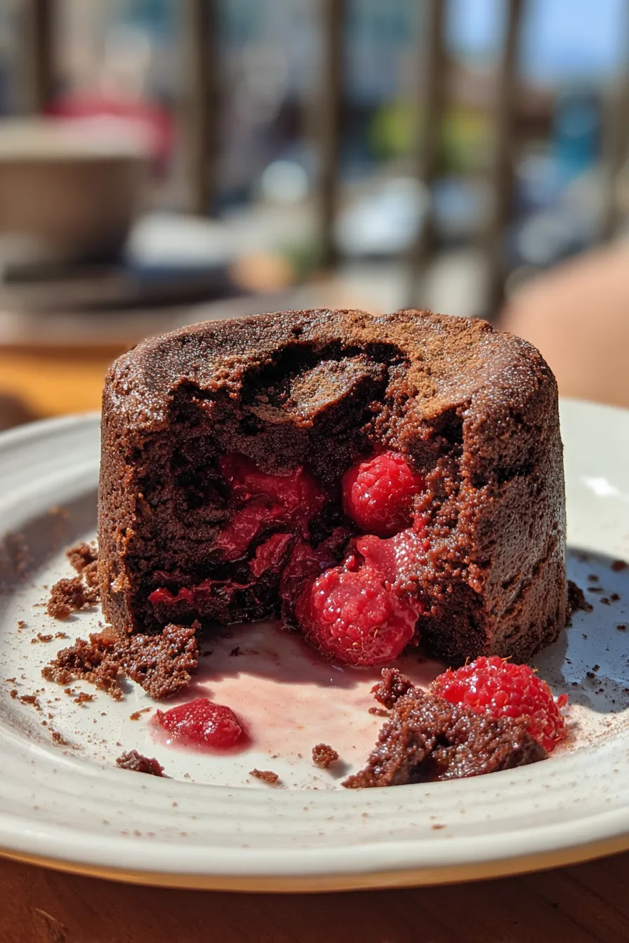 vegan chocolate raspberry cake