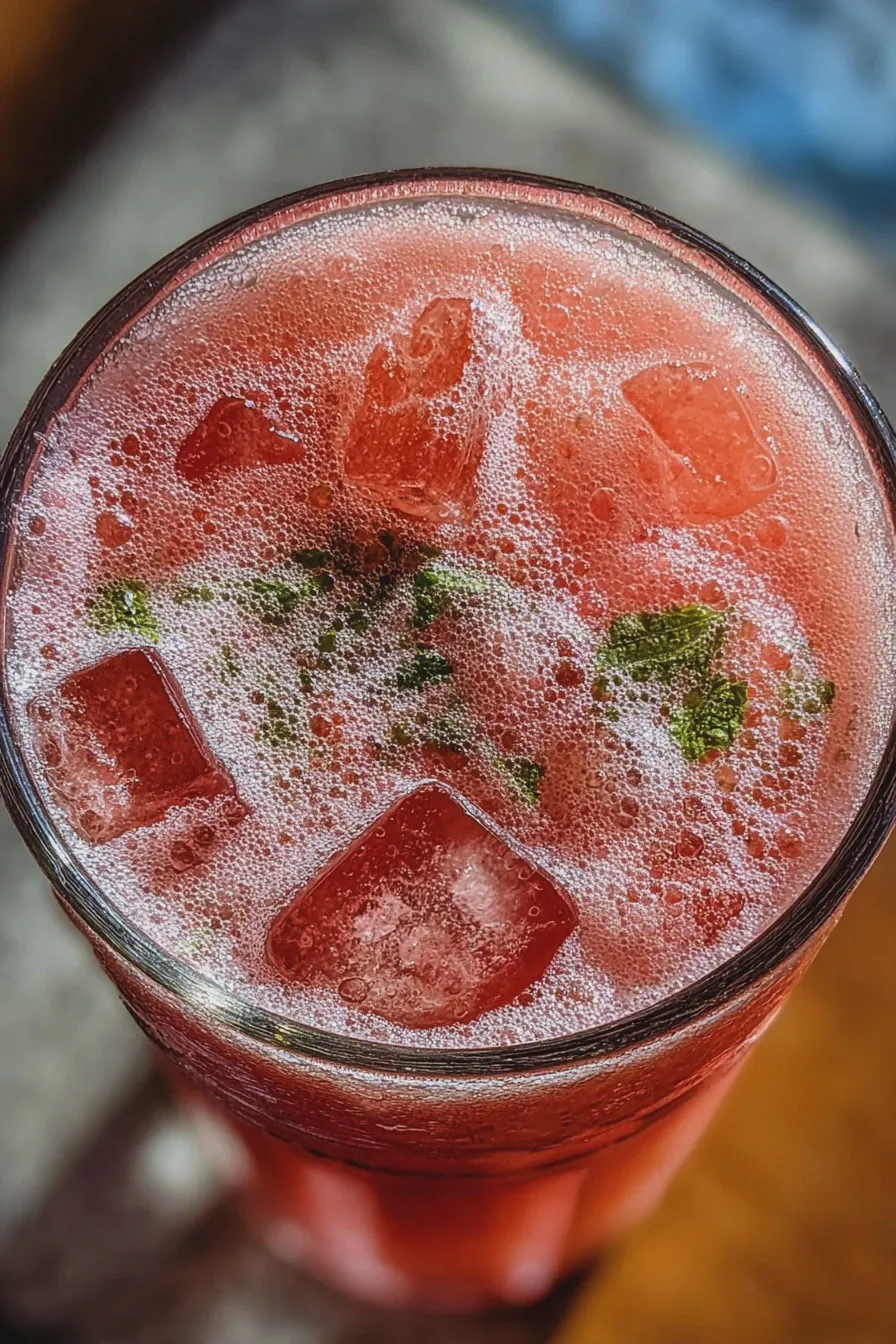 watermelon mint agua fresca