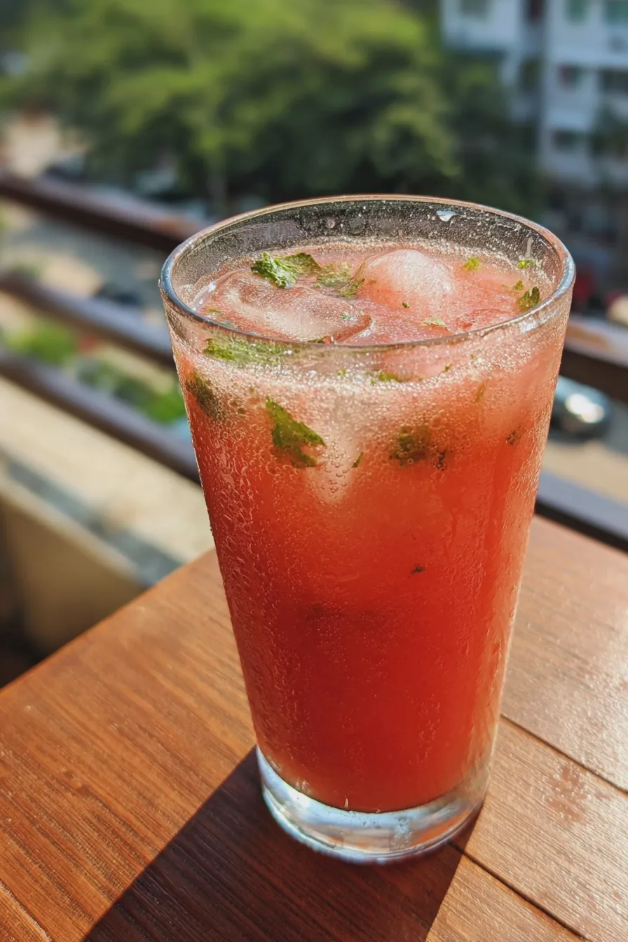 watermelon mint agua fresca
