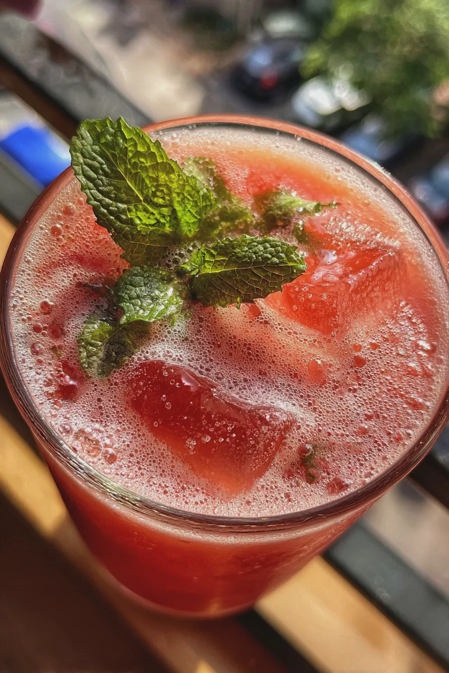 watermelon mint agua fresca