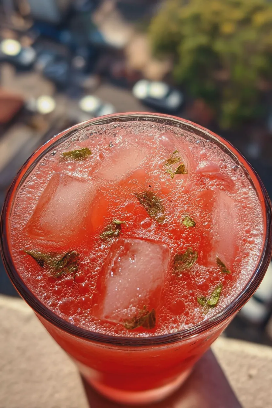 watermelon mint agua fresca