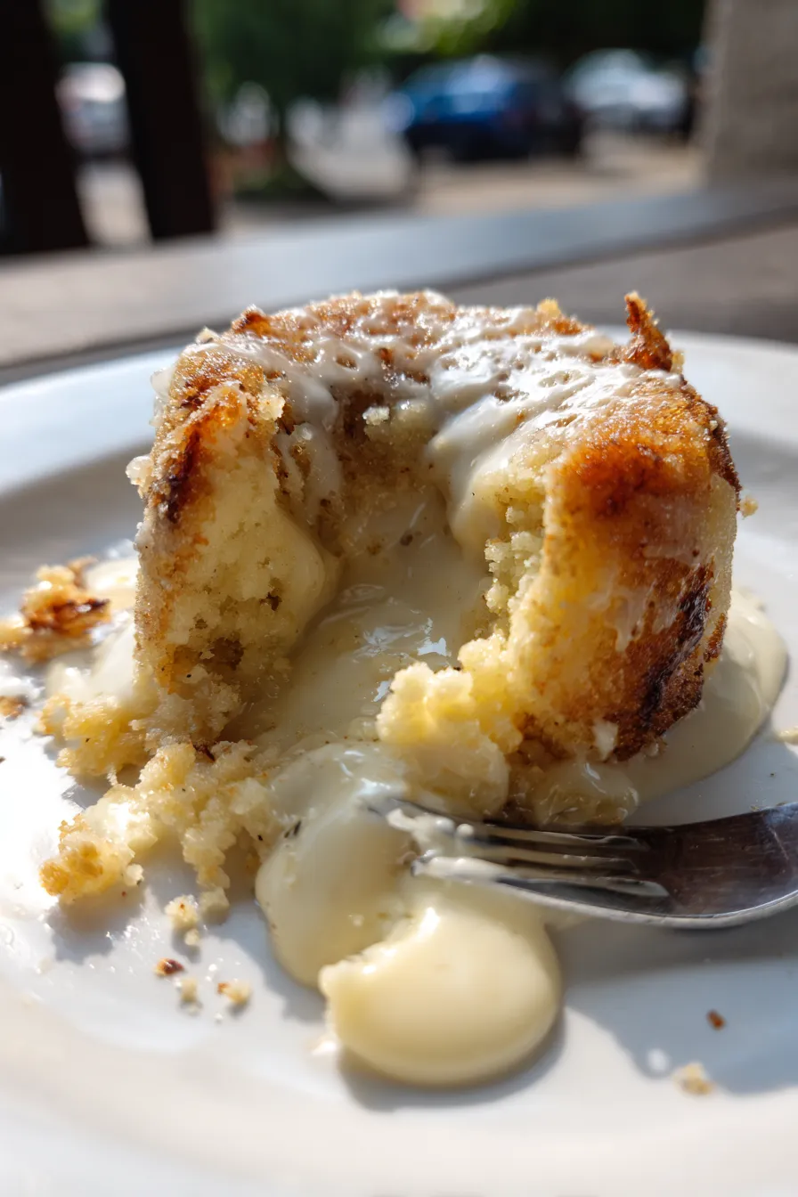 white chocolate lava cake