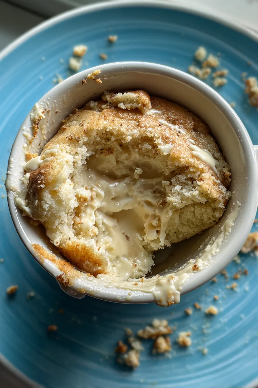 white chocolate mug cake