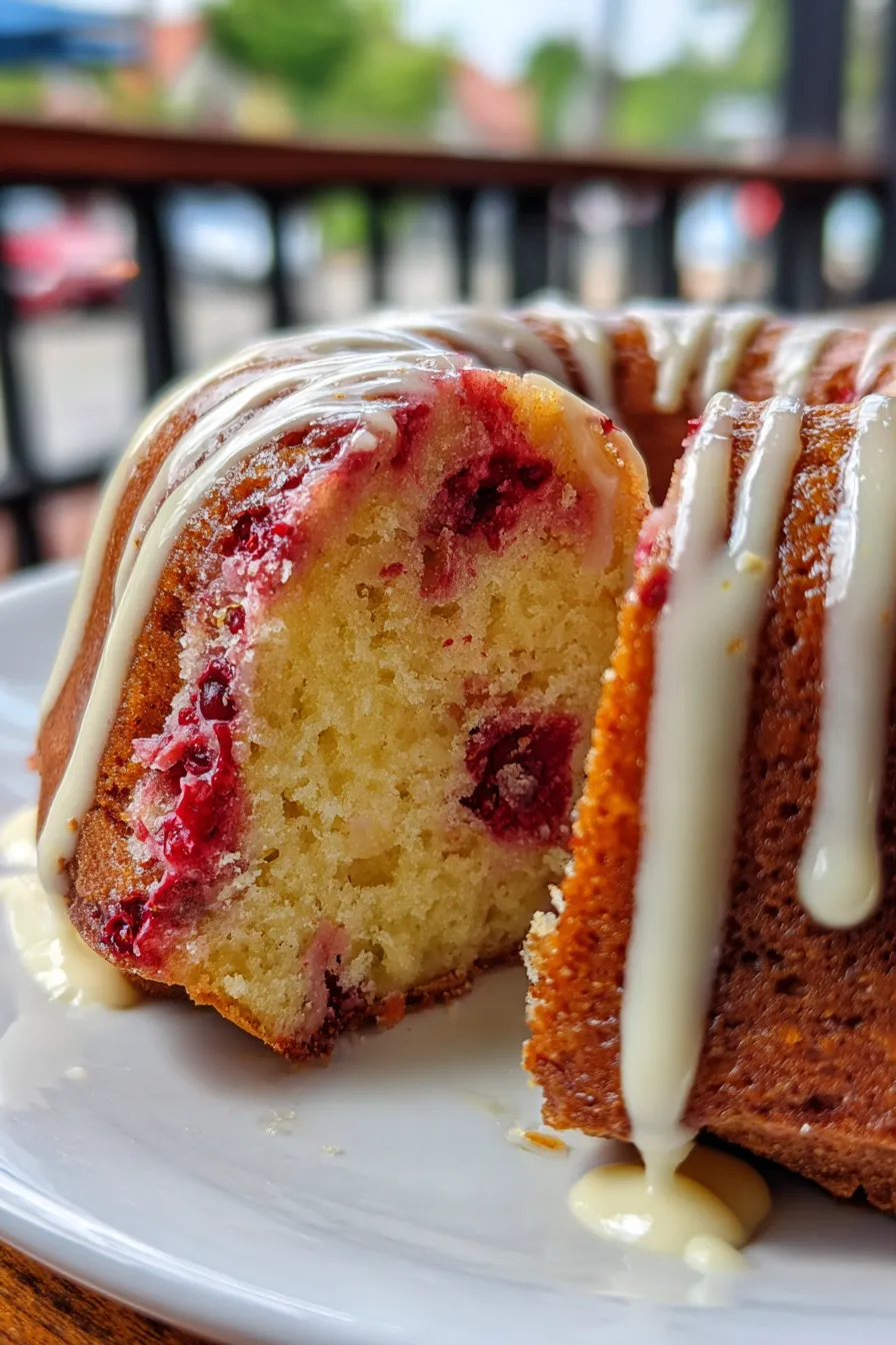 White Chocolate Raspberry Bundt Cake Recipe Easy and Delicious