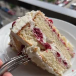 white chocolate raspberry cake