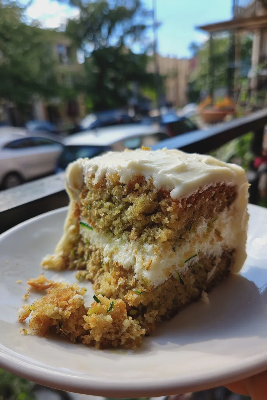 zucchini cake with cream cheese frosting