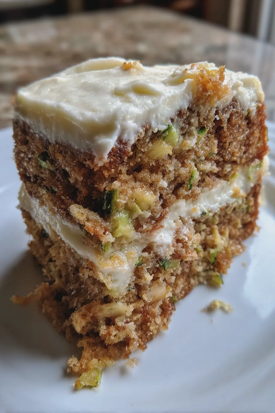 zucchini cake with cream cheese frosting