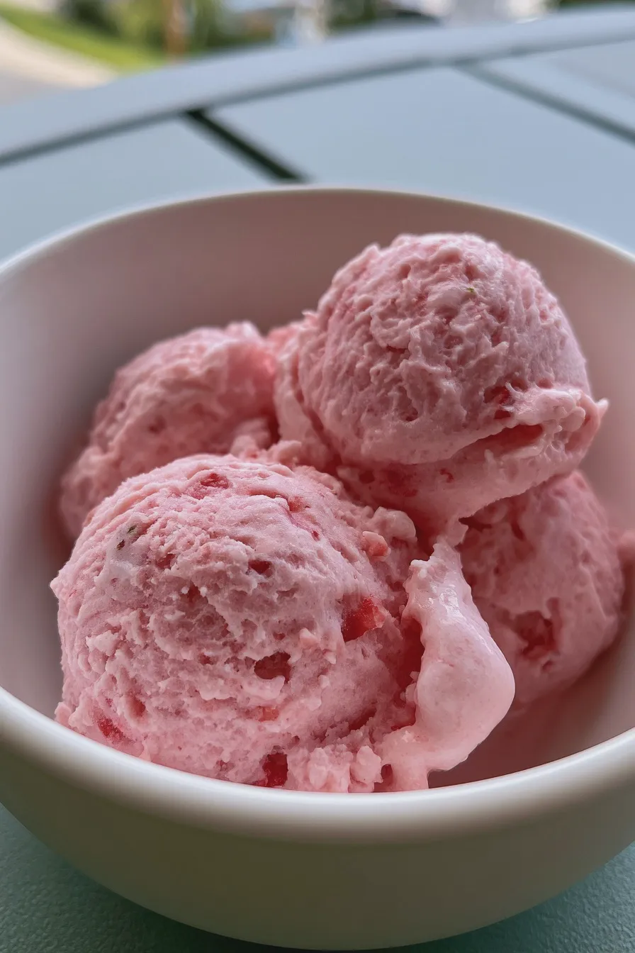 strawberry ice cream
