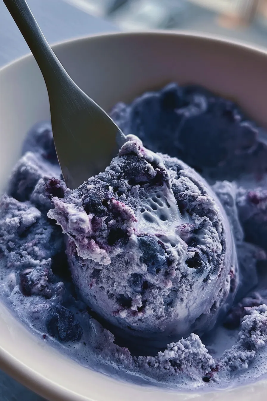Blueberry Ice Cream Recipe Homemade Easy 4 blueberry ice cream
