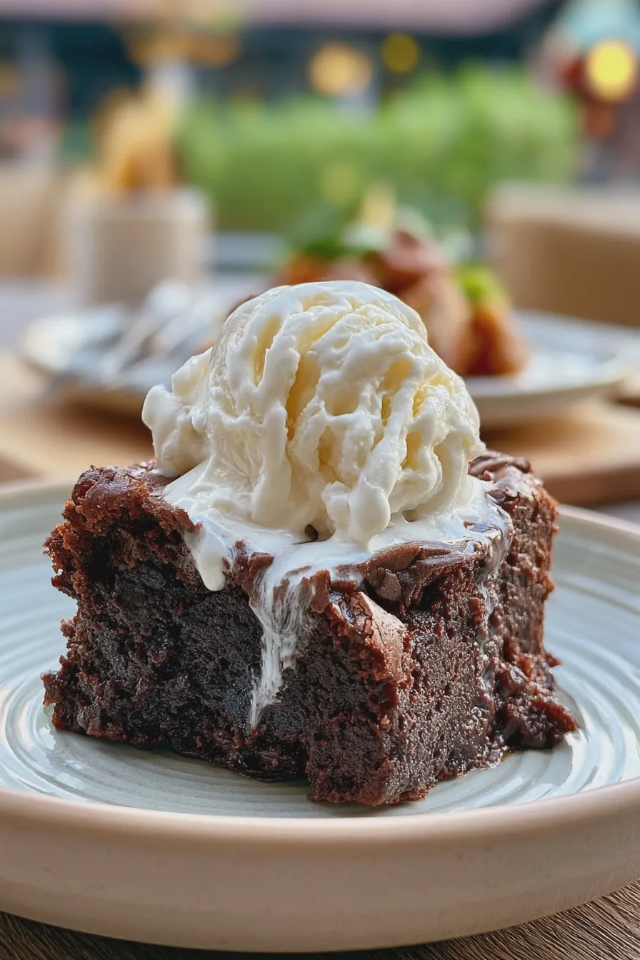 brownie with ice cream Recipe Easy Homemade 3 brownie with ice cream