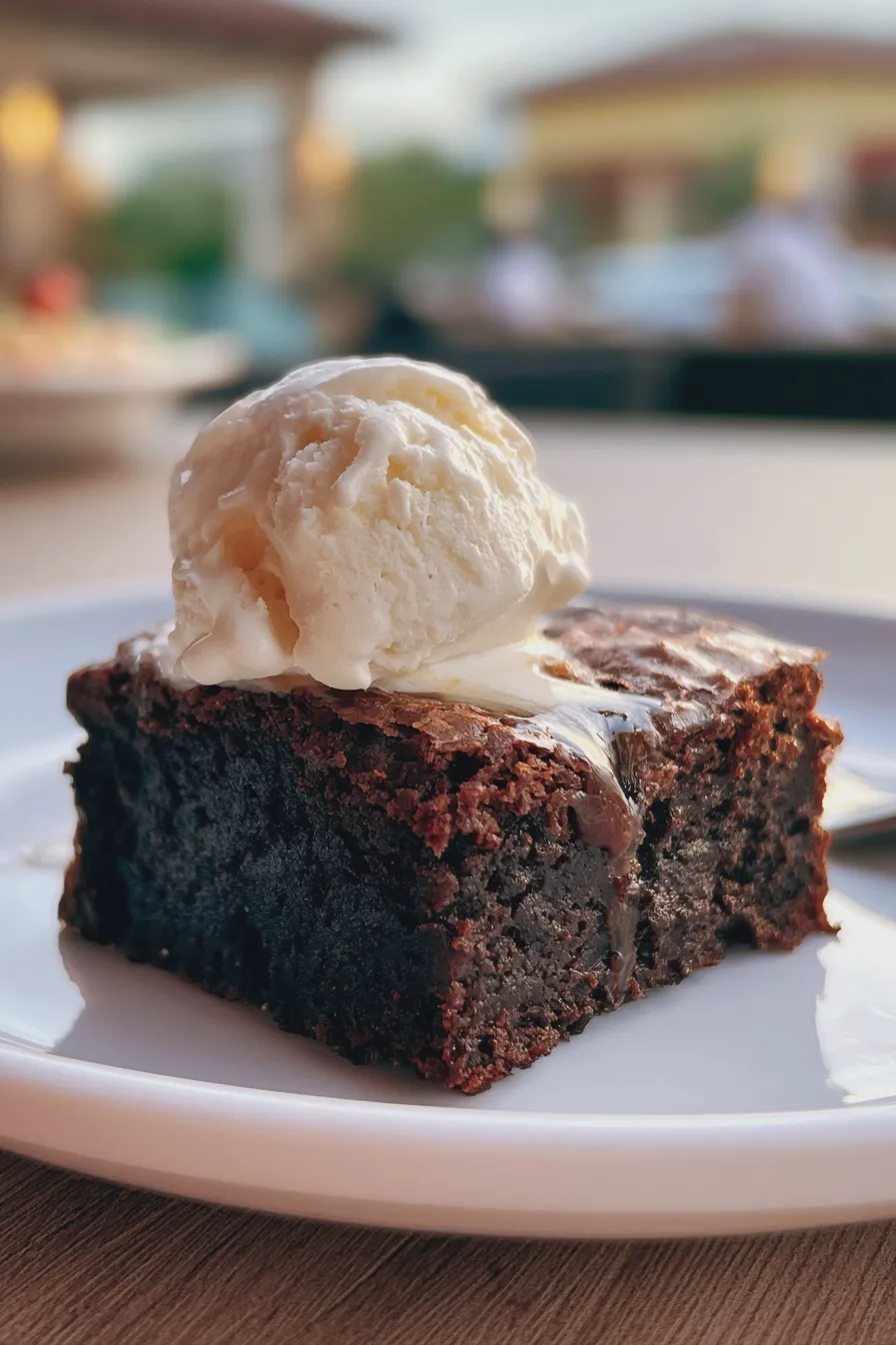 brownie with ice cream Recipe Easy Homemade 4 brownie with ice cream