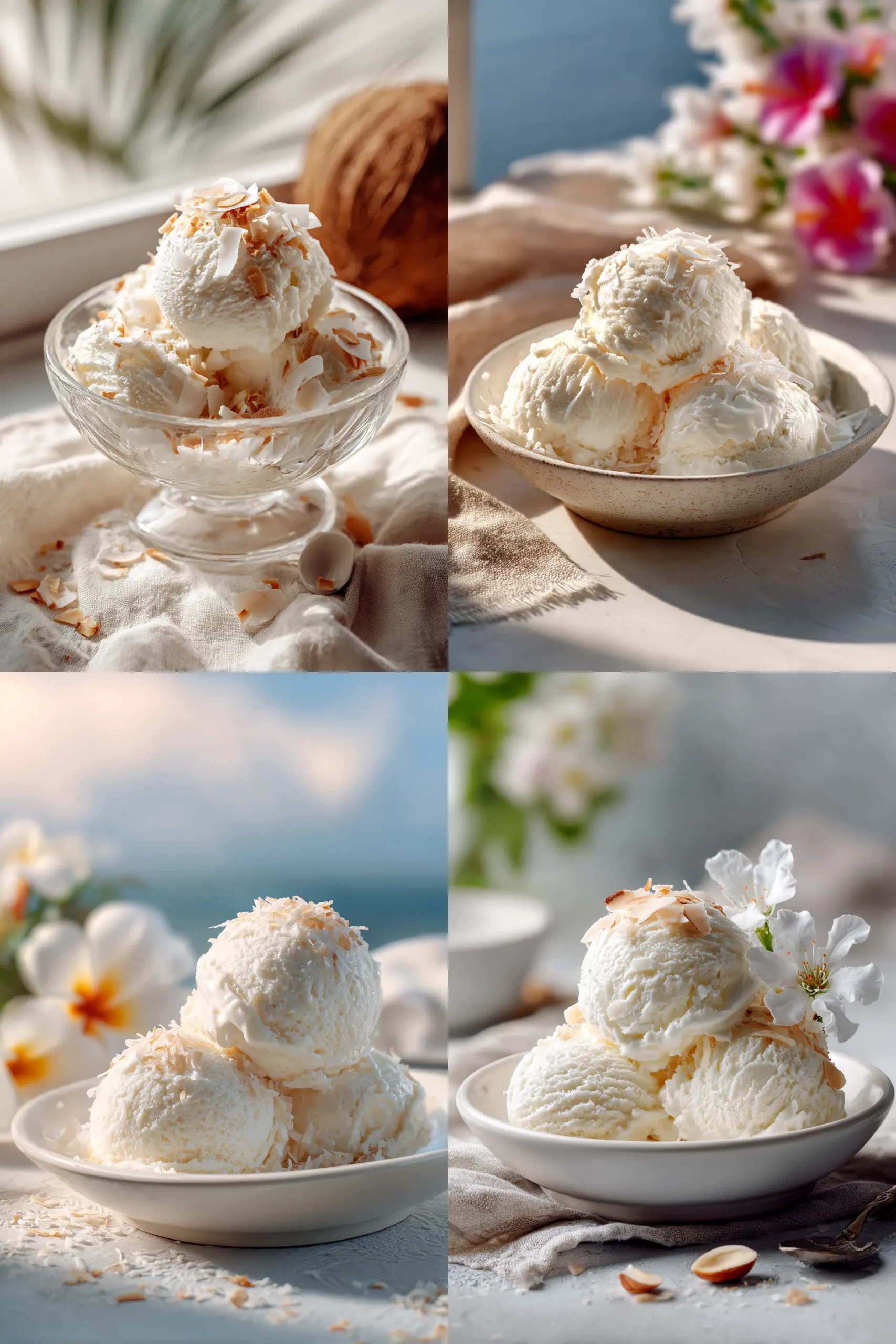 coconut ice cream