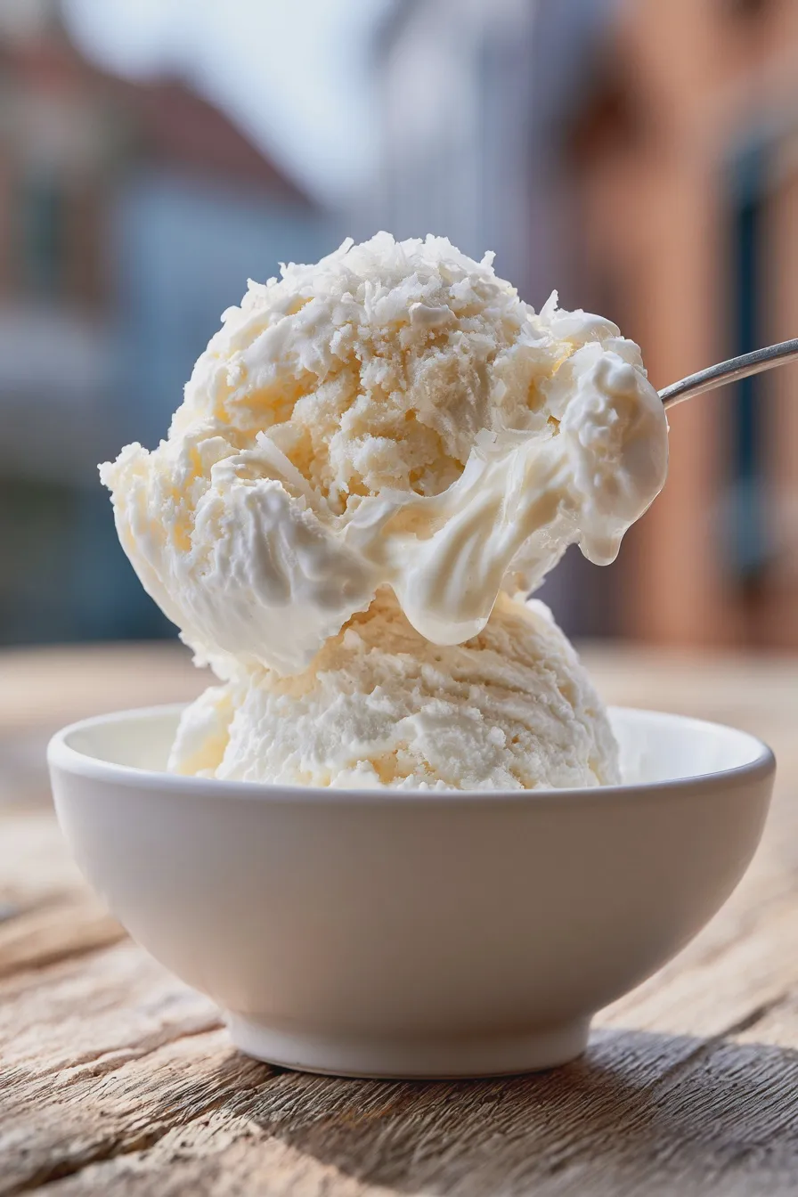 coconut ice cream