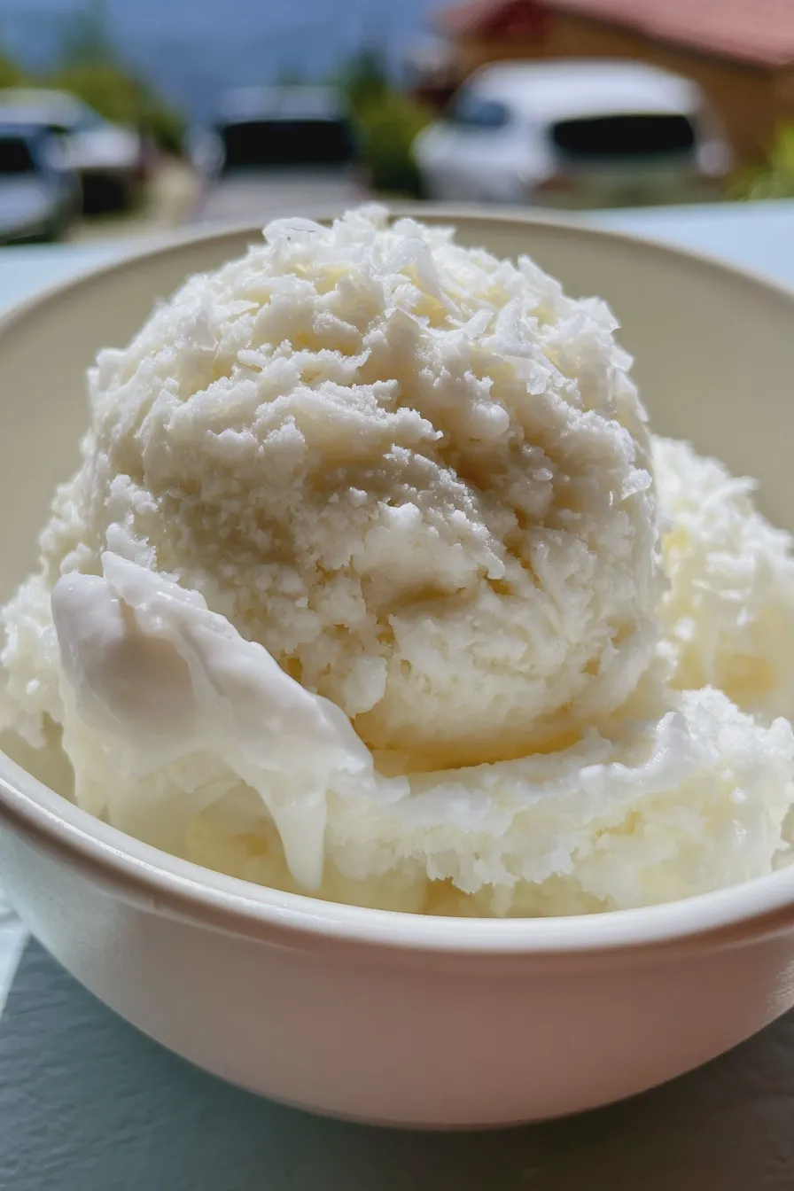 coconut ice cream recipe Homemade Easy 3 coconut ice cream recipe