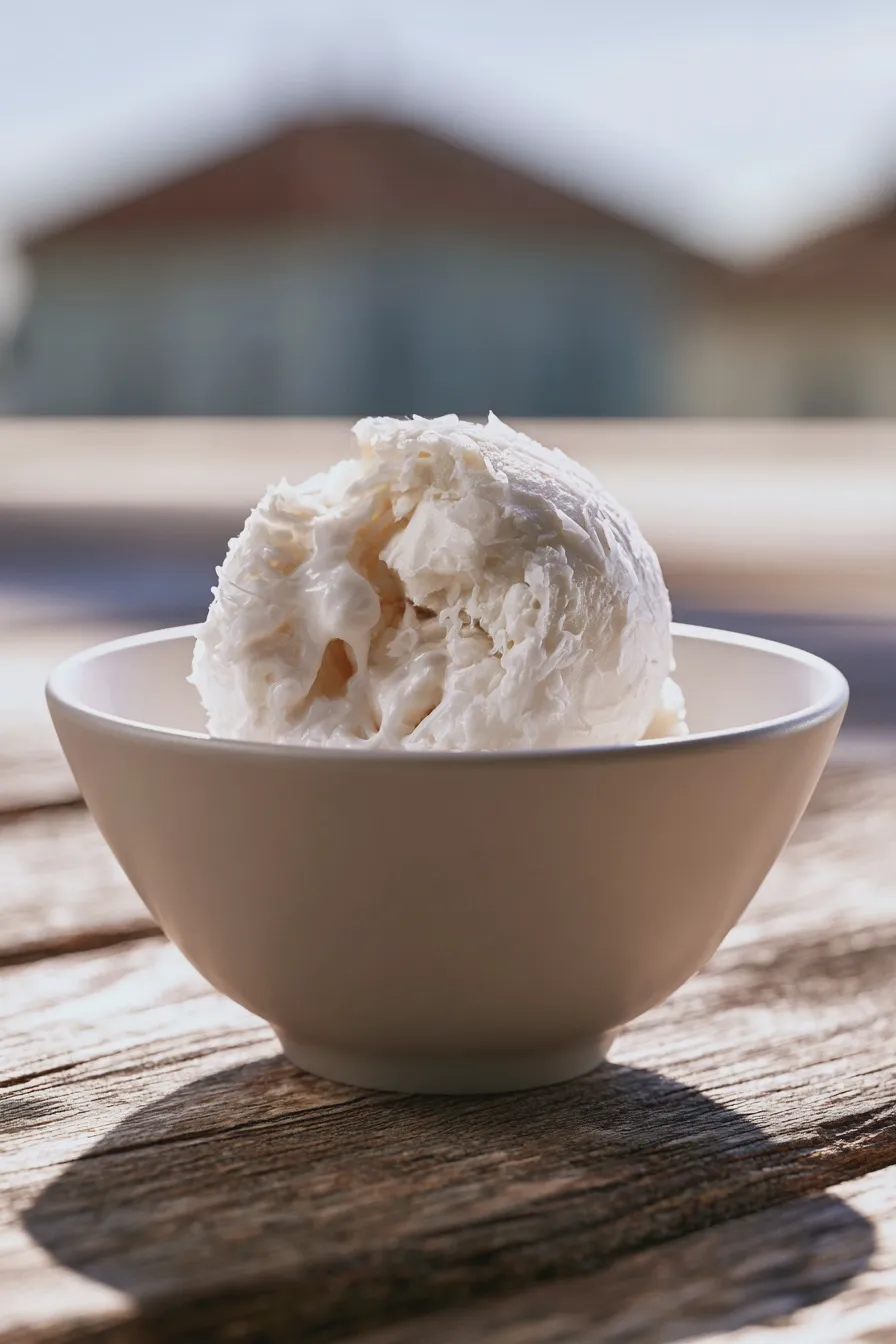 coconut ice cream