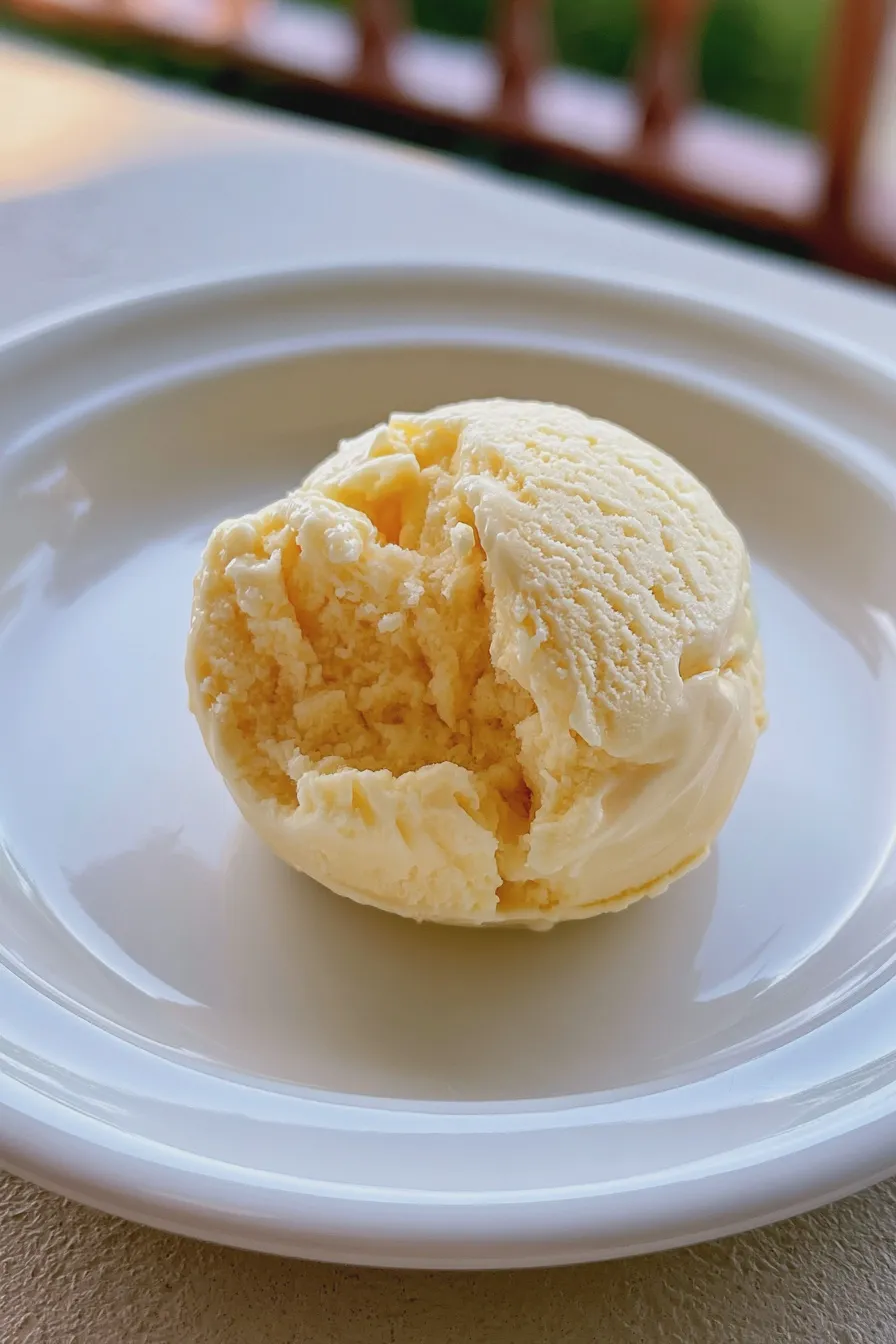 homemade peach ice cream