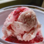 homemade strawberry ice cream