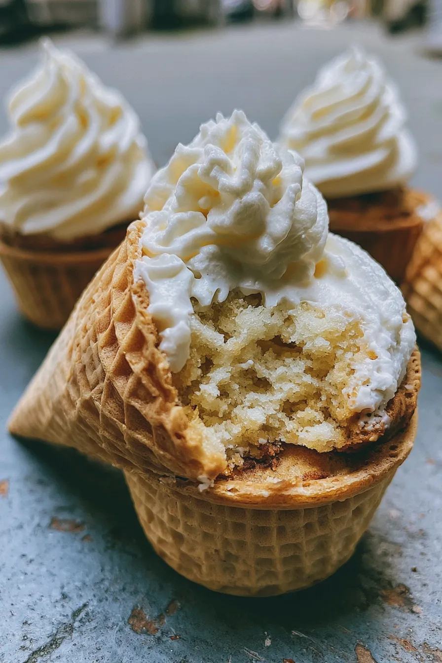 ice cream cone cupcakes