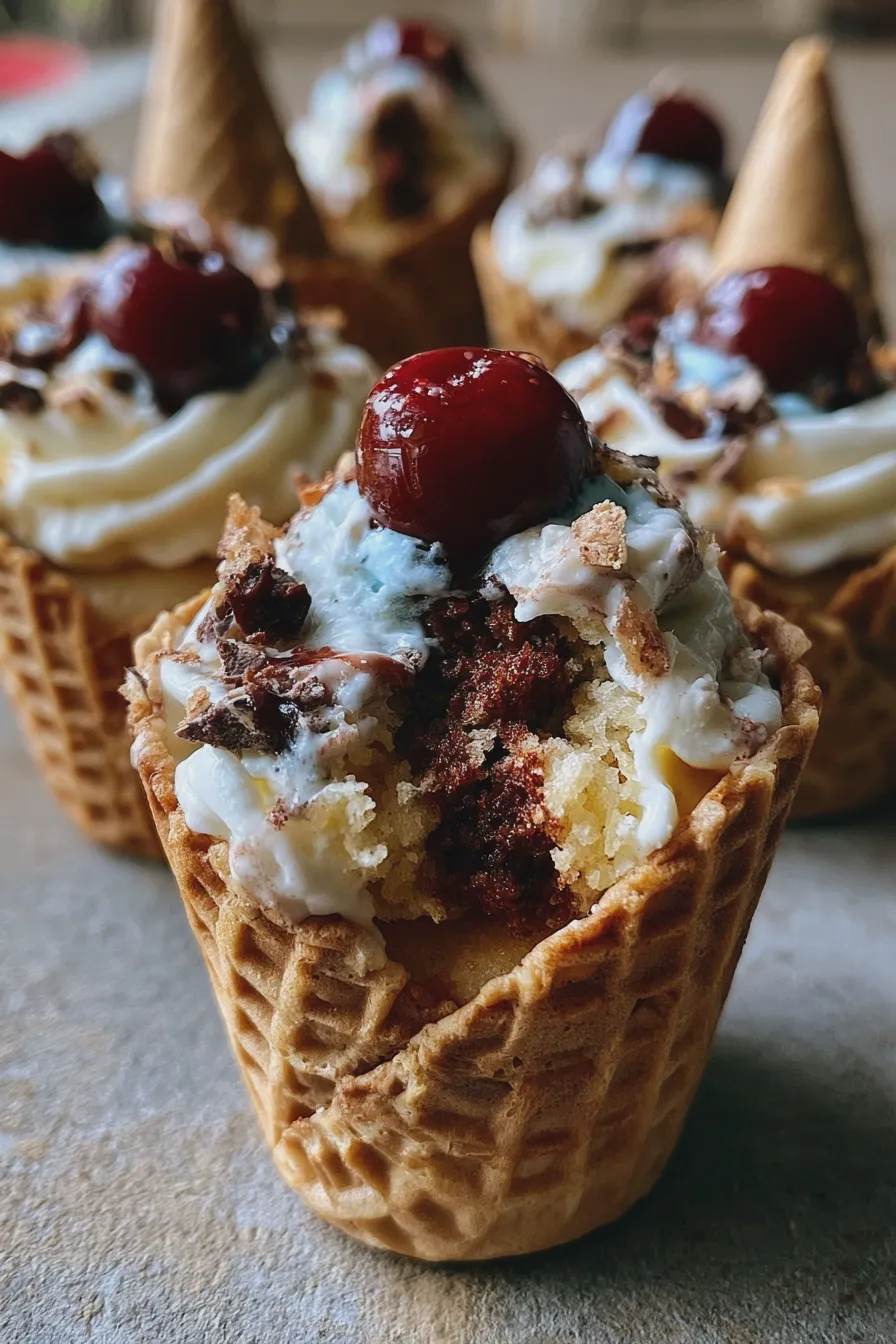 ice cream cone cupcakes